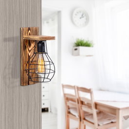Opviq Erebos - 121-A Lámpara de pared de madera